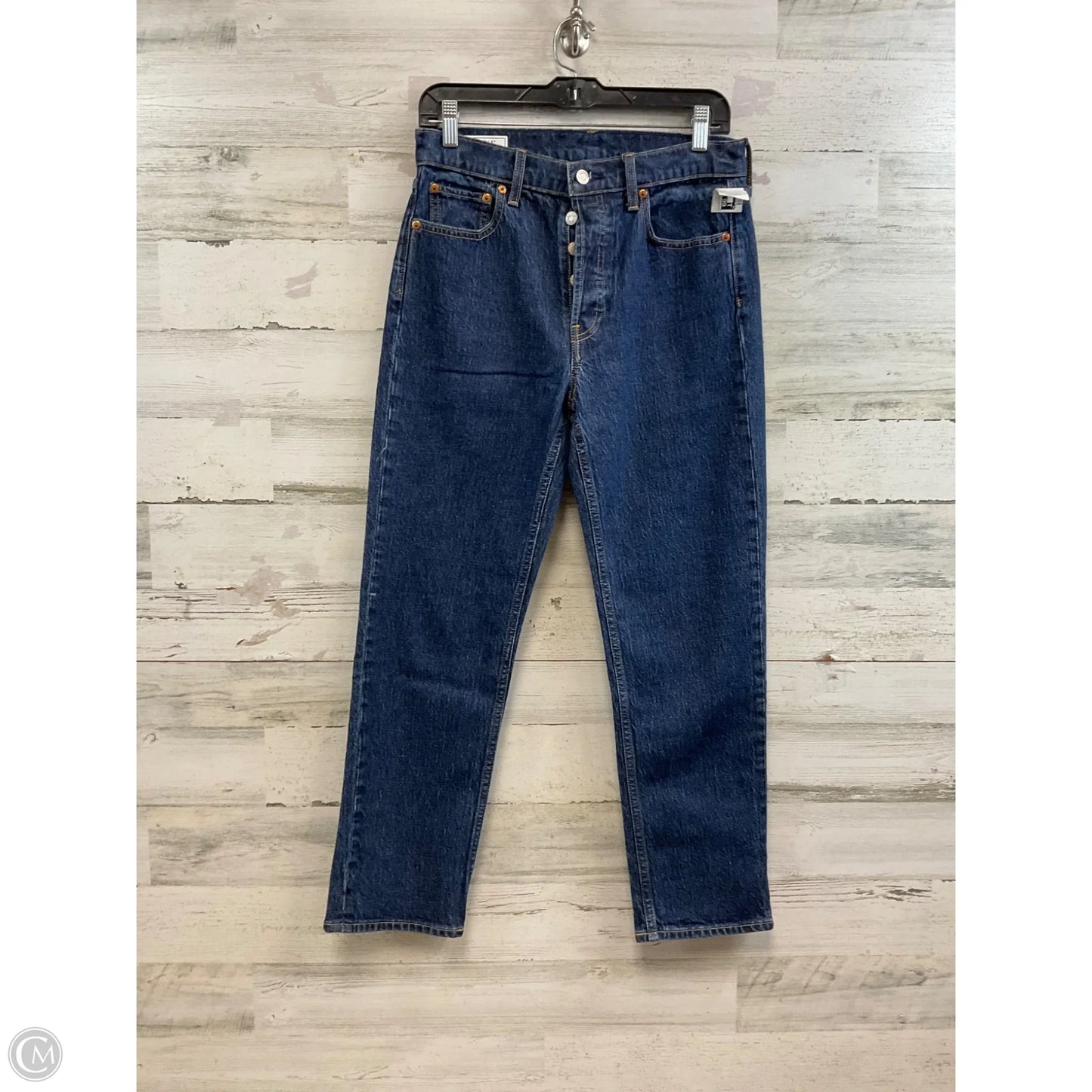 Jeans Straight By Gap In Blue Denim, Size: 6