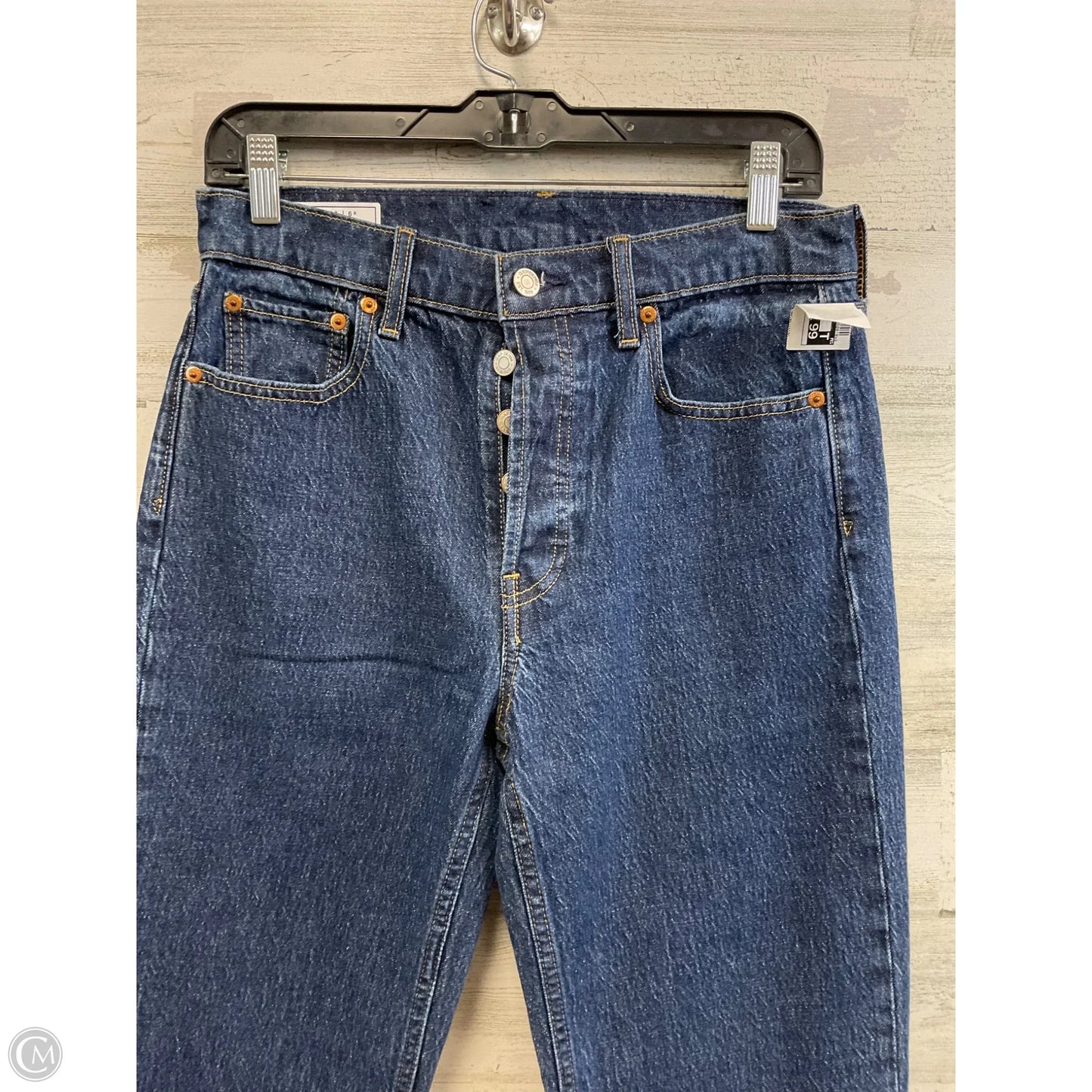 Jeans Straight By Gap In Blue Denim, Size: 6
