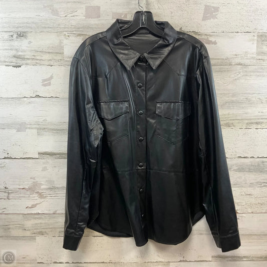 Jacket Shirt By Umgee In Black, Size: L