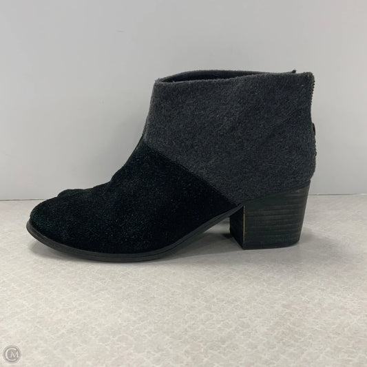Boots Ankle Heels By Toms In Black, Size: 7.5