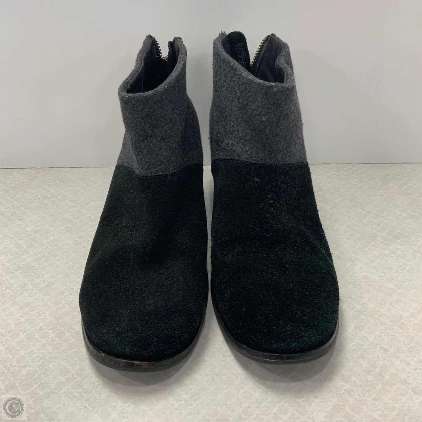 Boots Ankle Heels By Toms In Black, Size: 7.5
