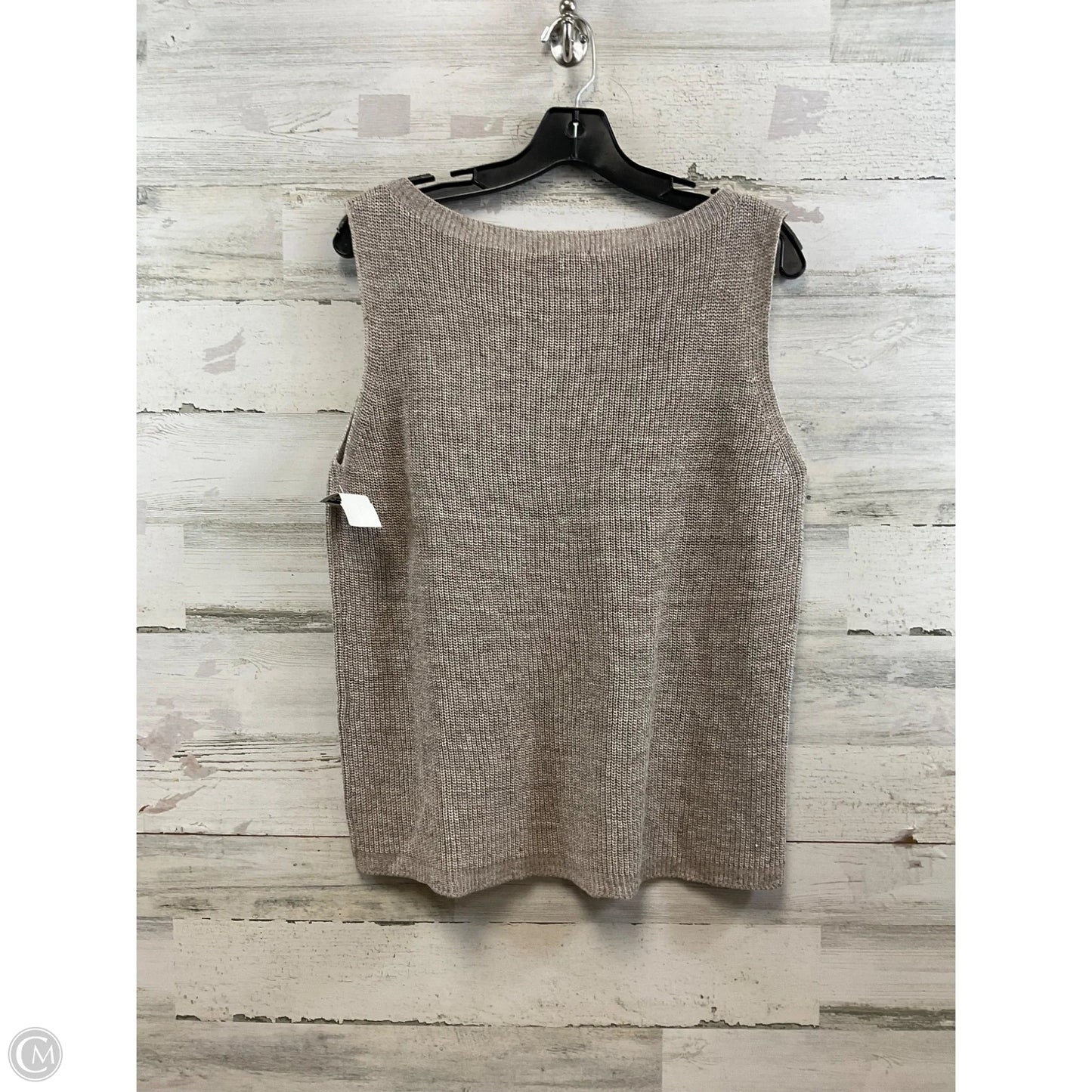 Vest Sweater By Eileen Fisher In Brown, Size: M