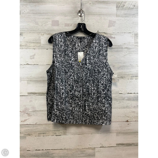 Blouse Short Sleeve By Eileen Fisher In Black, Size: M