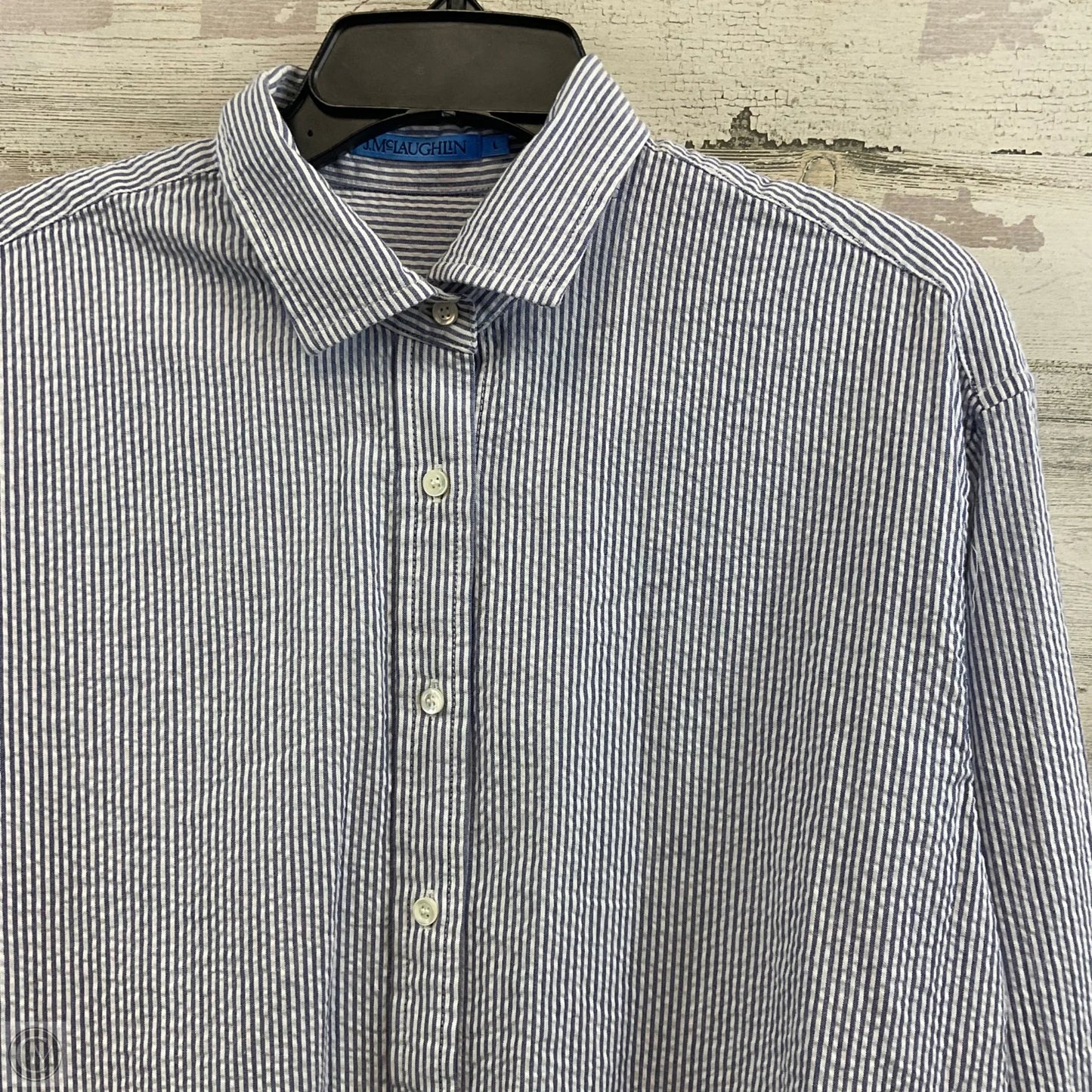 Blouse Long Sleeve By J Mclaughlin In Blue, Size: L