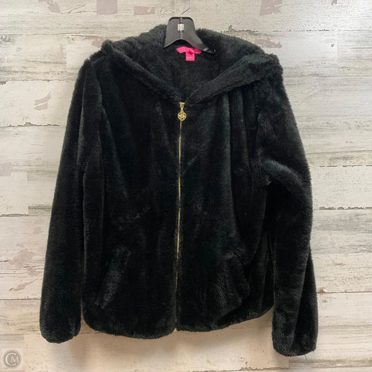 Jacket Faux Fur & Sherpa By Lilly Pulitzer In Black, Size: L