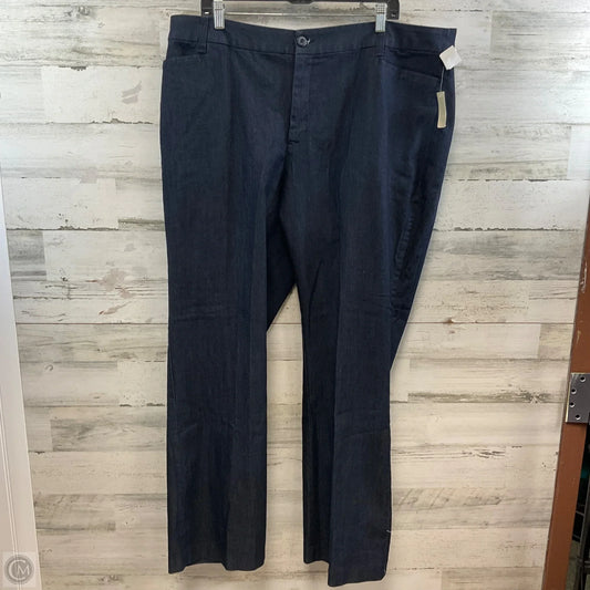 Jeans Straight By St Johns Bay In Blue Denim, Size: 22