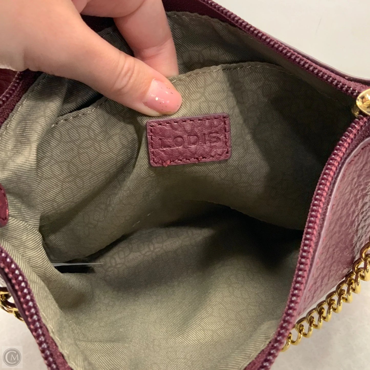 Crossbody Leather By Lodis, Size: Medium