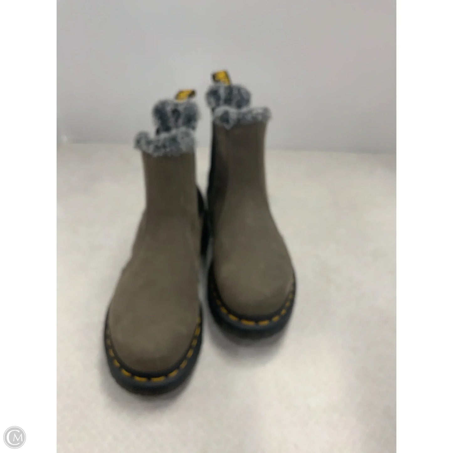 Boots Ankle Flats By Dr Martens In Taupe, Size: 6