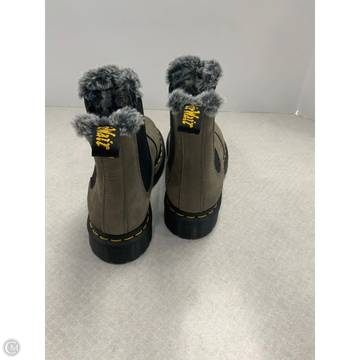 Boots Ankle Flats By Dr Martens In Taupe, Size: 6