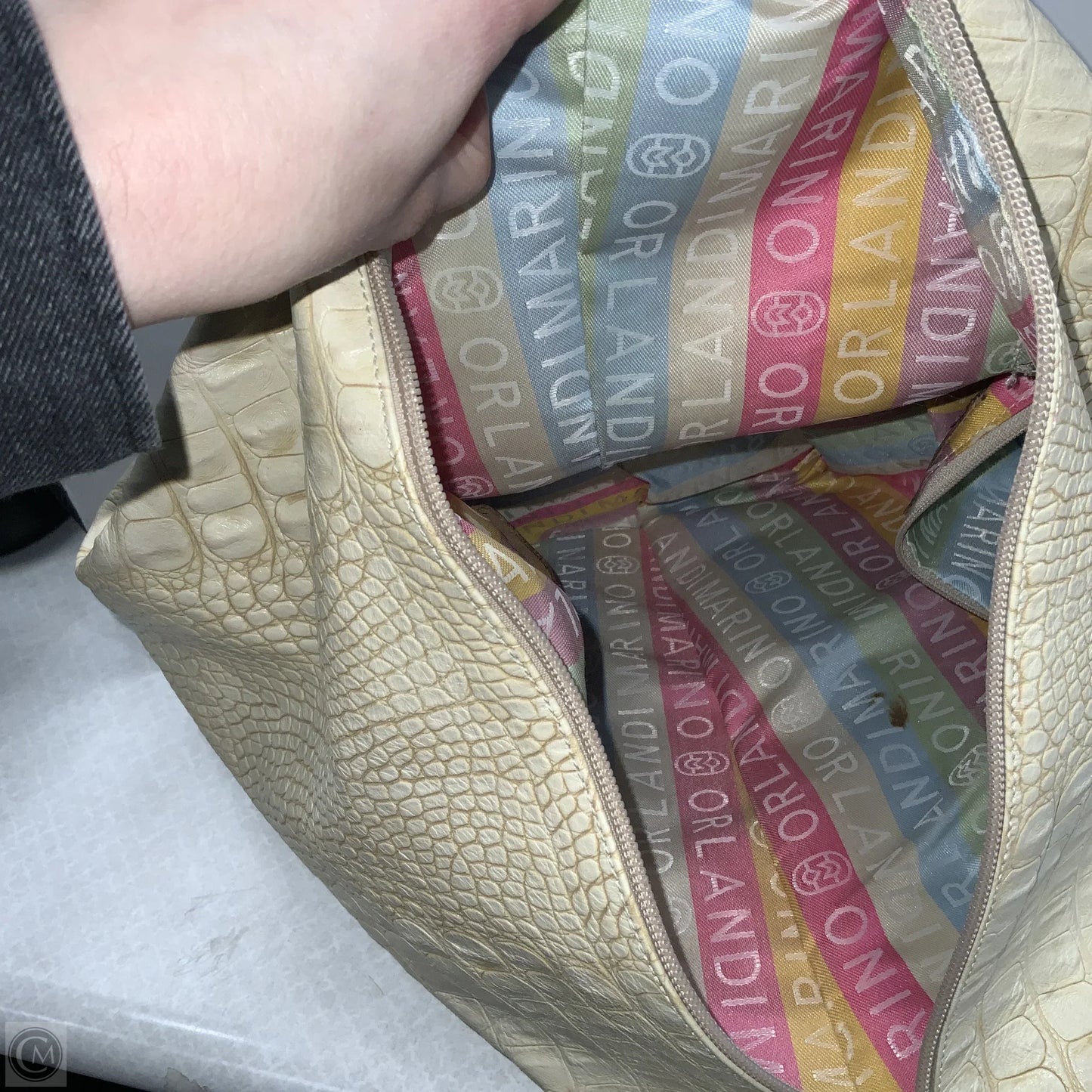 Handbag Leather By MARINO ORLANDI, Size: Large