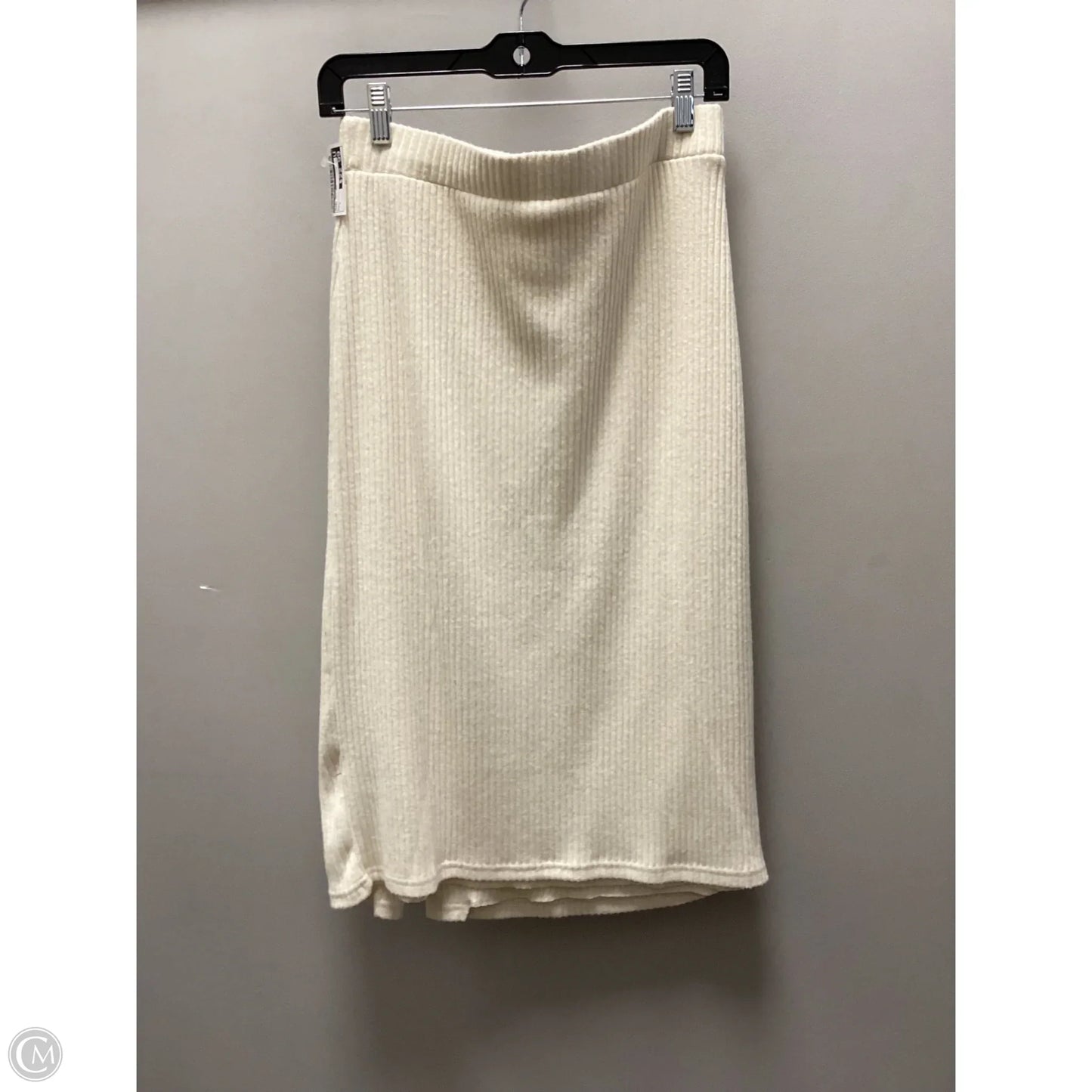 Skirt Set 2pc By Allie Rose In Cream, Size: L