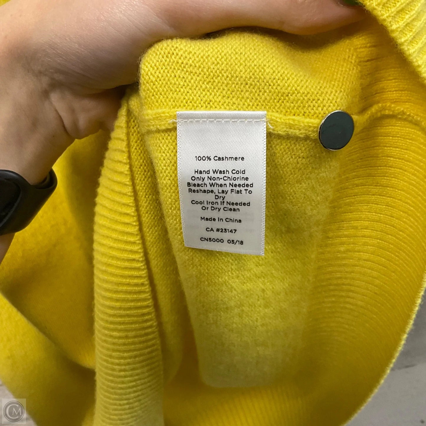 Sweater Cashmere By Talbots In Yellow, Size: M