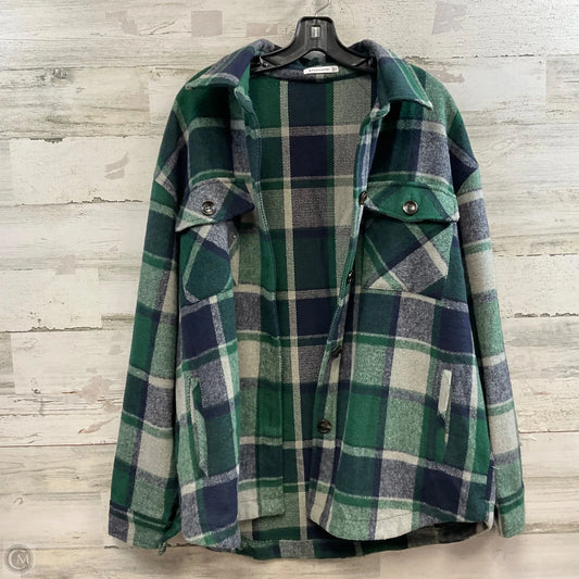 Jacket Shirt By Staccato In Green, Size: L