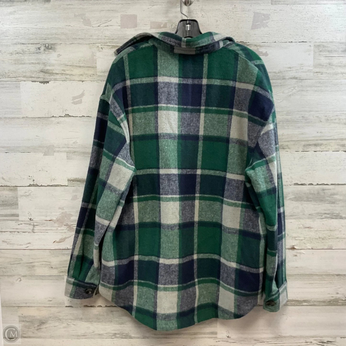 Jacket Shirt By Staccato In Green, Size: L