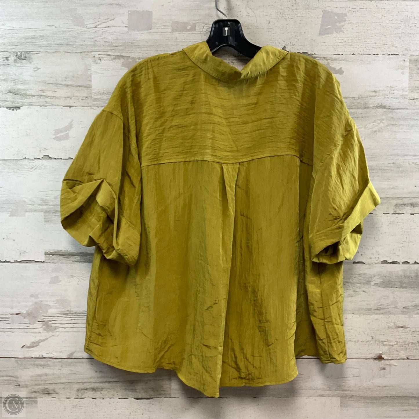 Blouse Short Sleeve By Ana In Green, Size: 1x