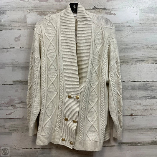 Sweater Cardigan By J. Jill In Cream, Size: Xl