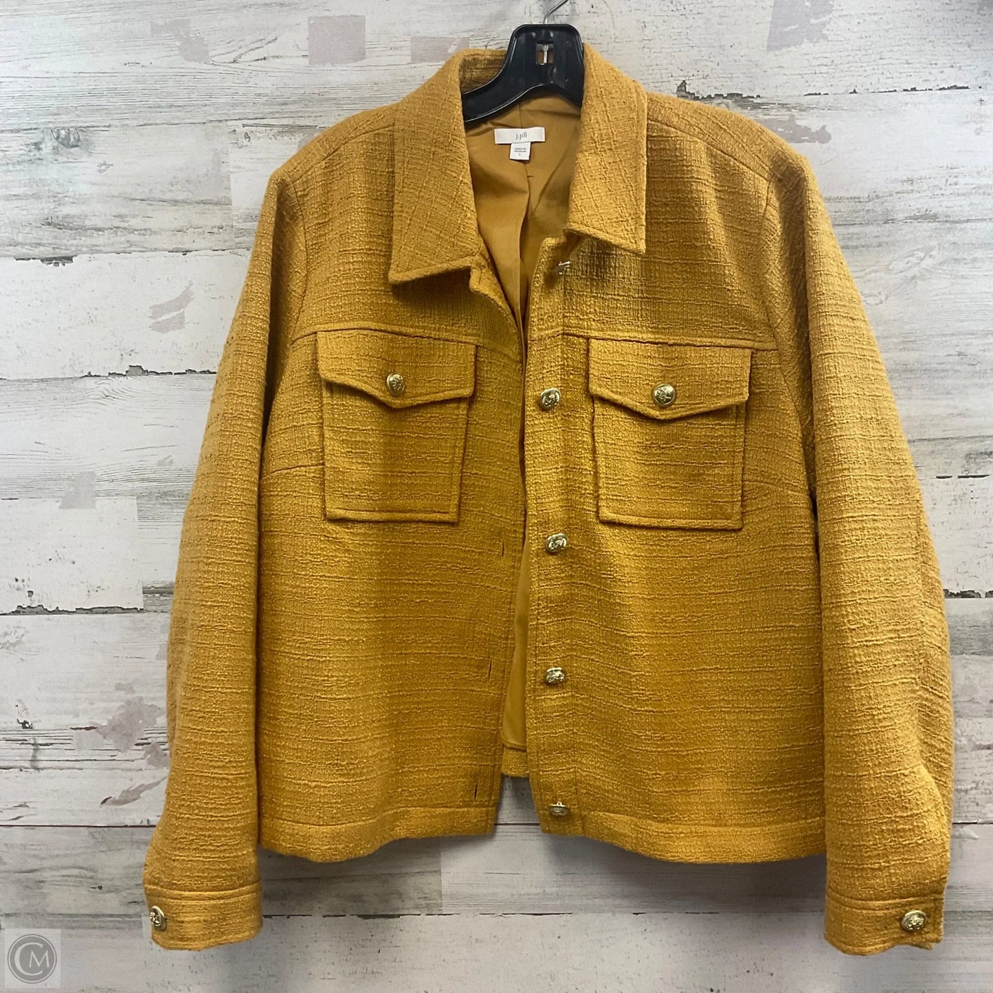 Jacket Other By J. Jill In Yellow, Size: L
