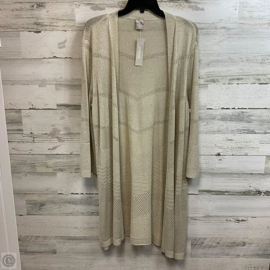 Cardigan By Chicos In Gold, Size: Xl