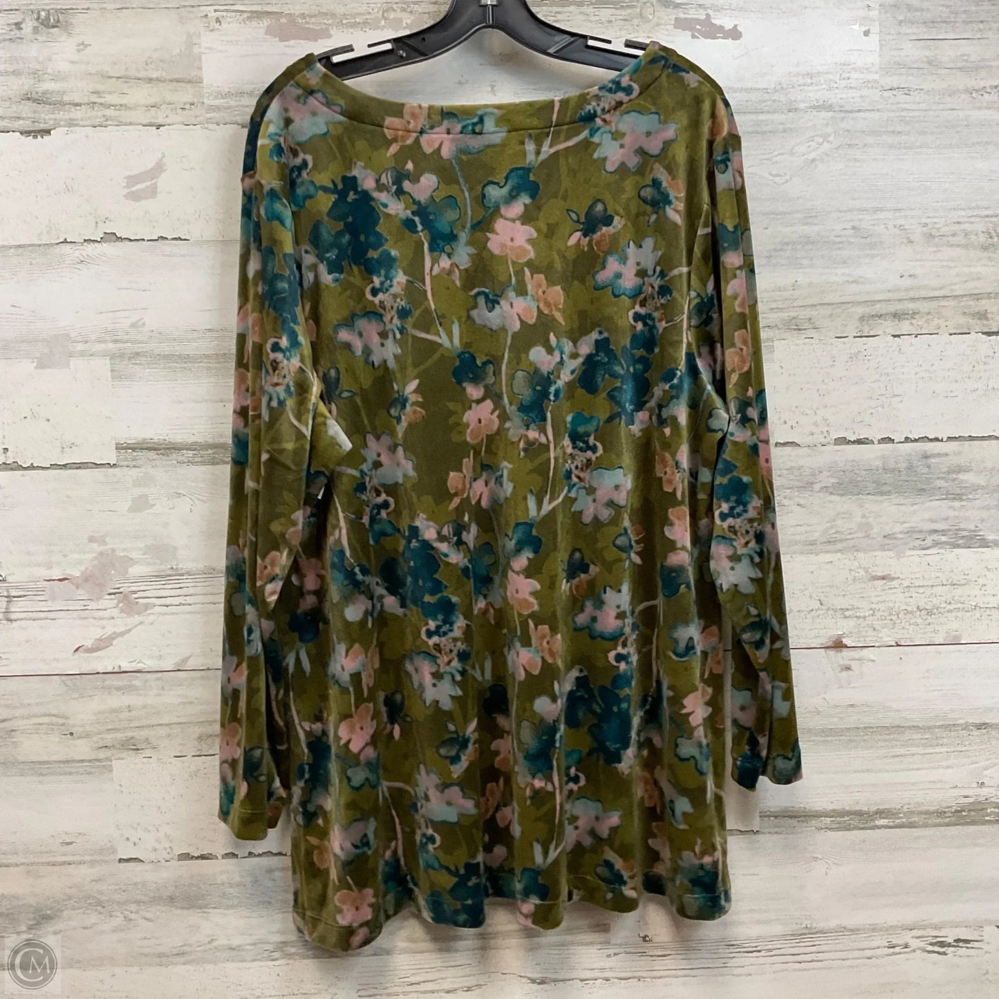 Blouse Long Sleeve By Pure Jill In Green, Size: 2x