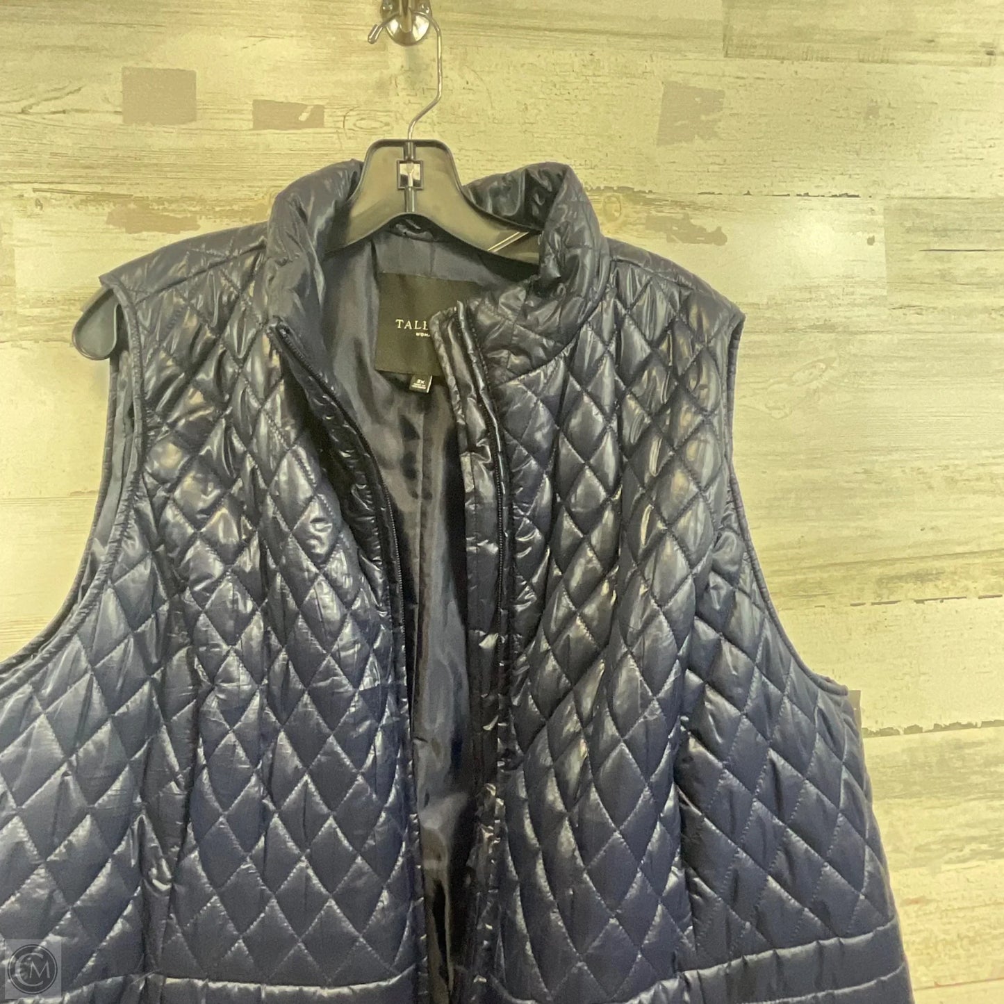 Vest Puffer & Quilted By Talbots In Blue, Size: 3x