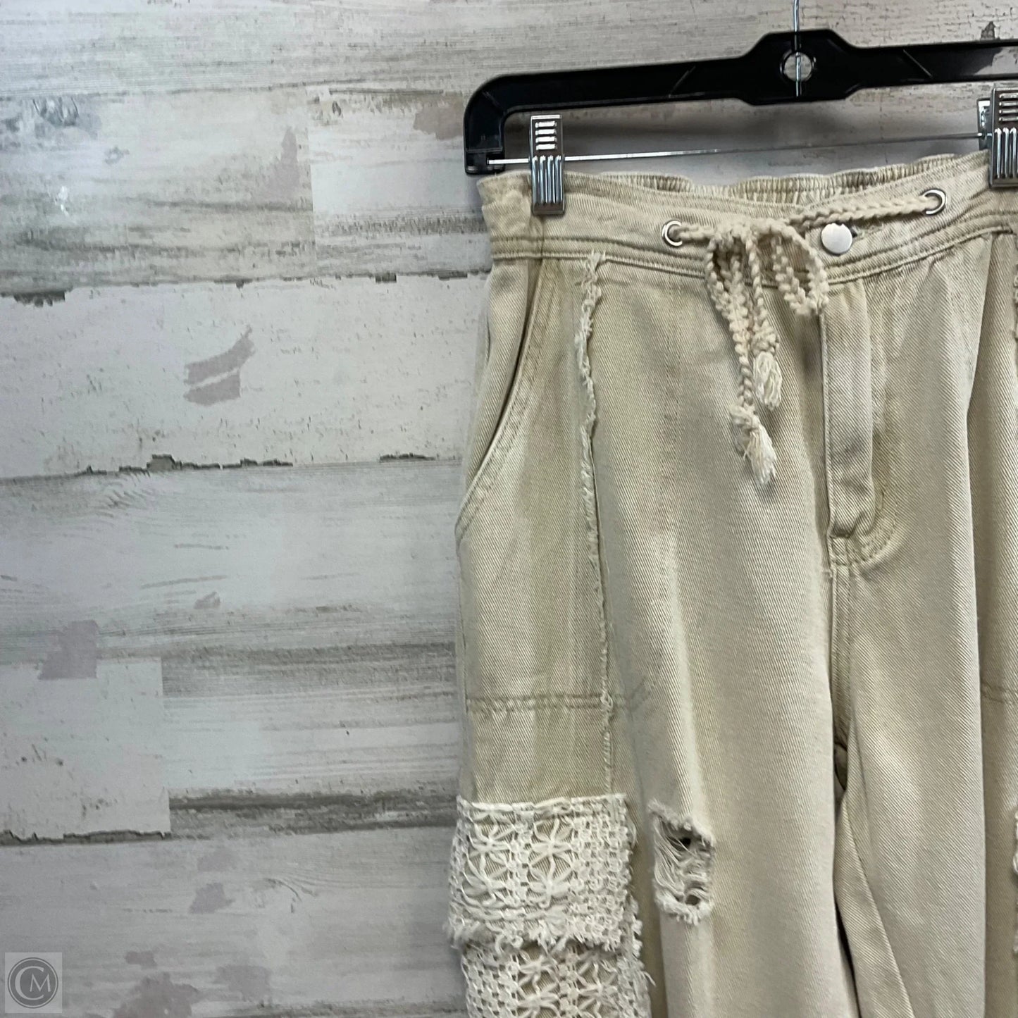 Jeans Skinny By Pol In Cream Denim, Size: S