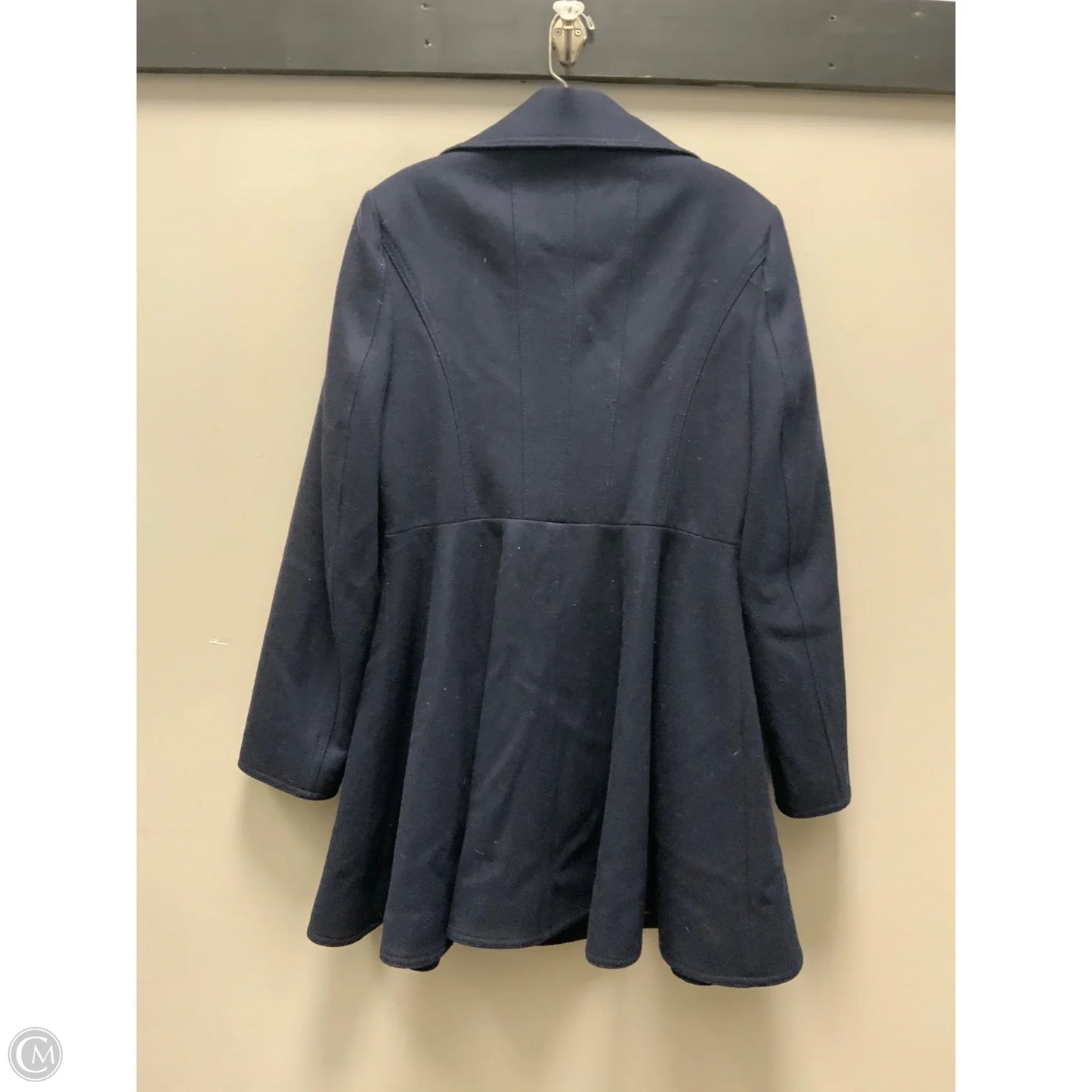 Coat Wool By Laundry In Blue, Size: M