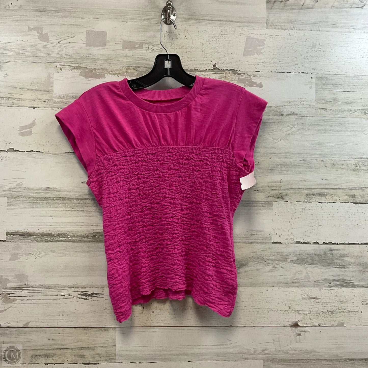 Top Short Sleeve By Maeve In Pink, Size: S
