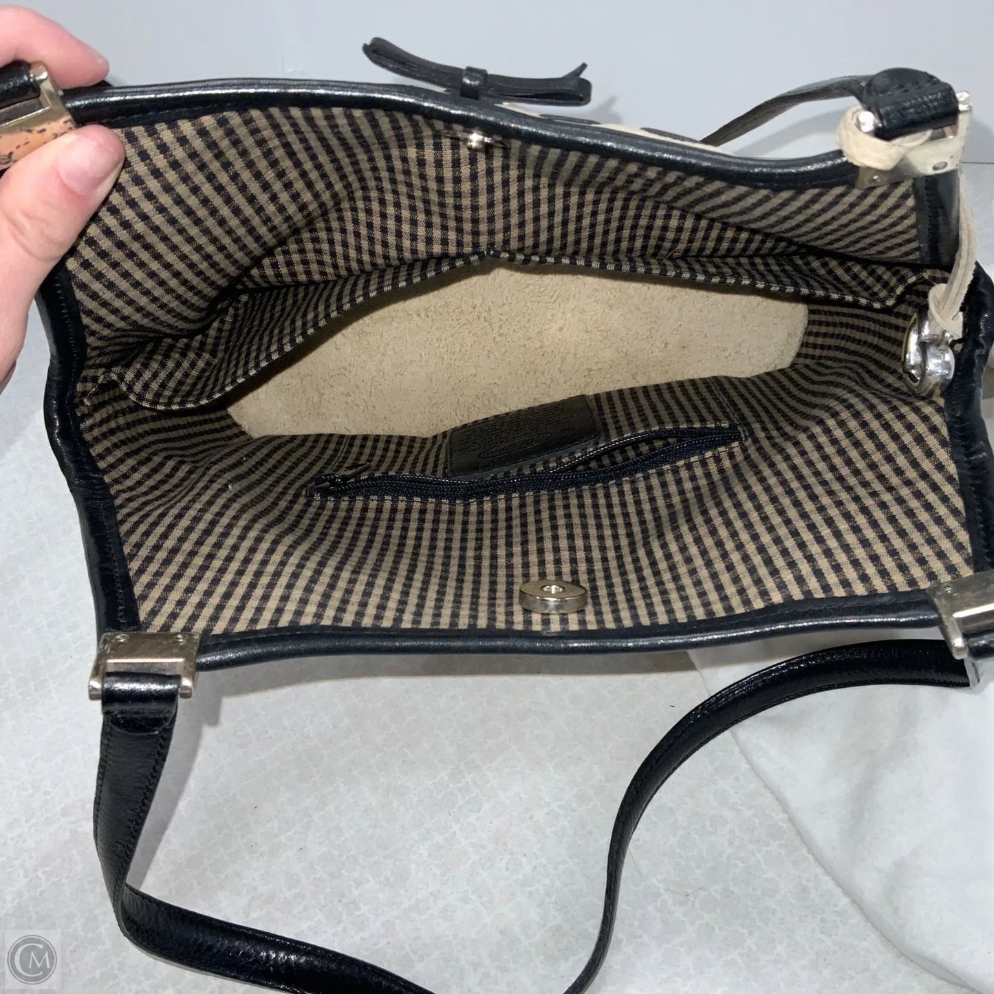 Handbag Leather By Brighton, Size: Medium