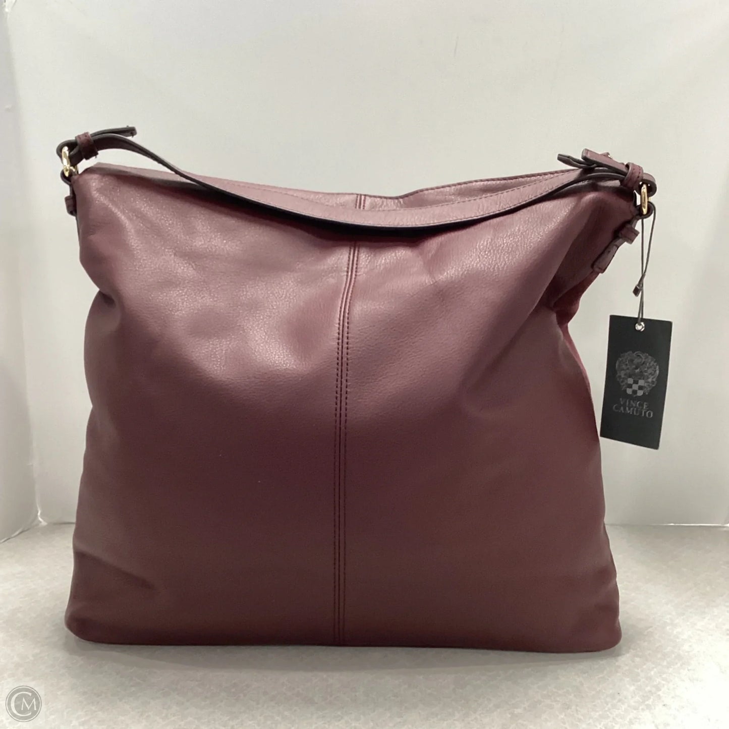 Handbag Leather By Vince Camuto, Size: Large