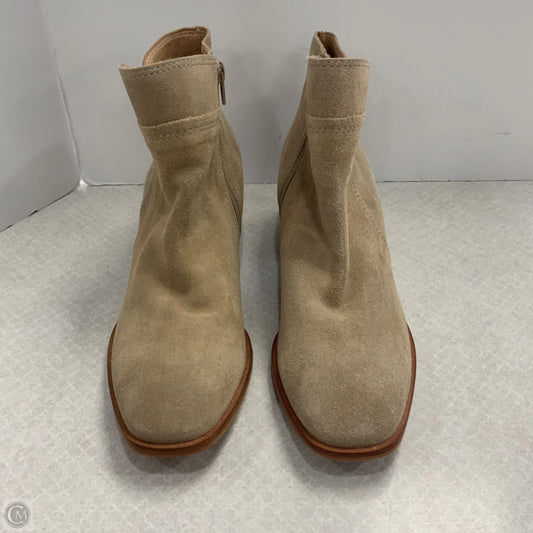 Boots Ankle Heels By Lucky Brand In Brown, Size: 9.5