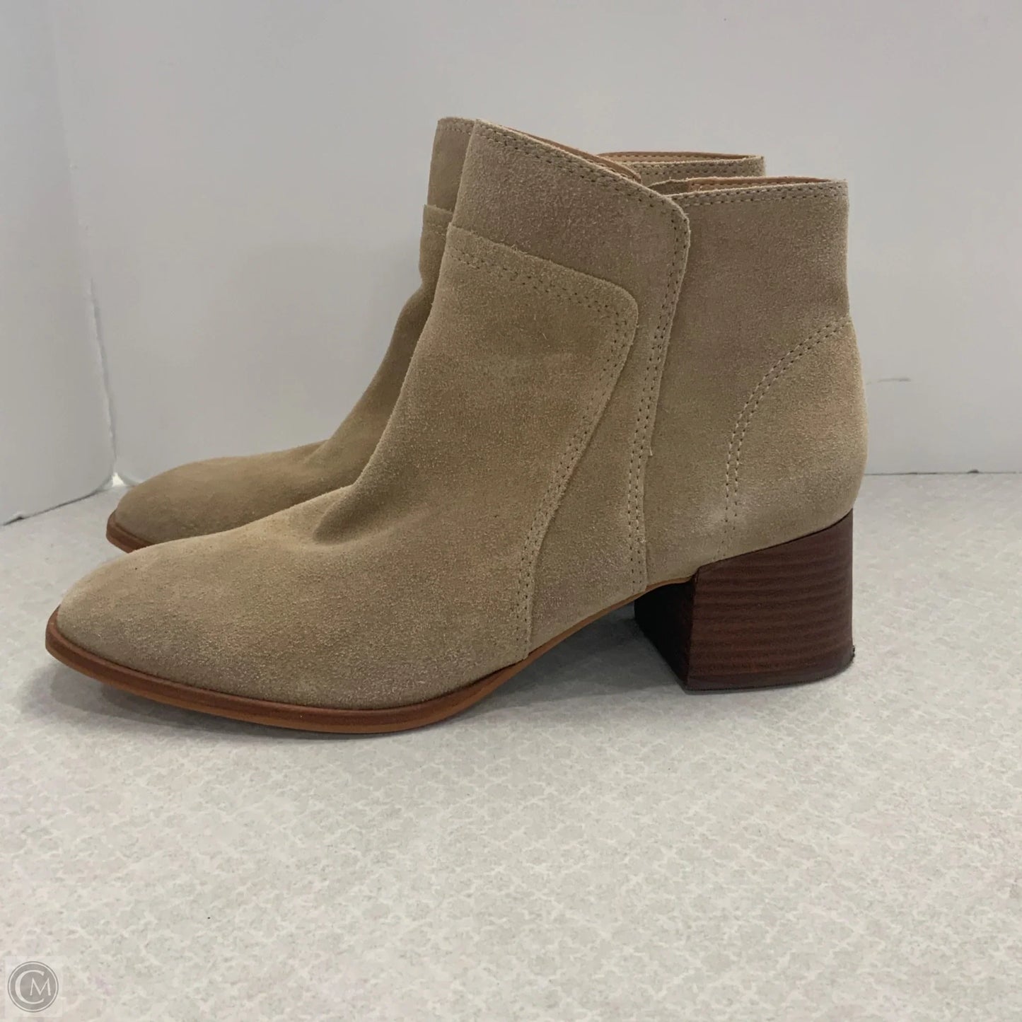 Boots Ankle Heels By Lucky Brand In Brown, Size: 9.5