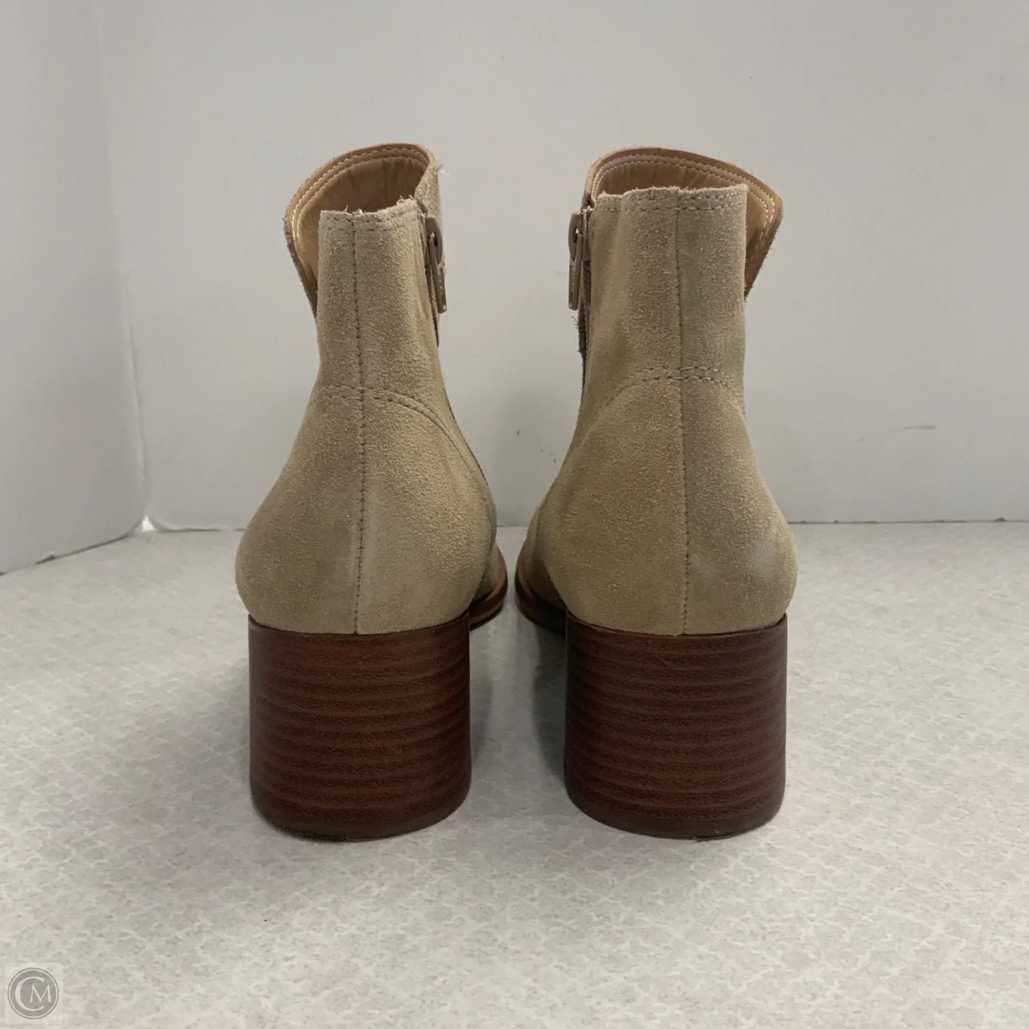 Boots Ankle Heels By Lucky Brand In Brown, Size: 9.5