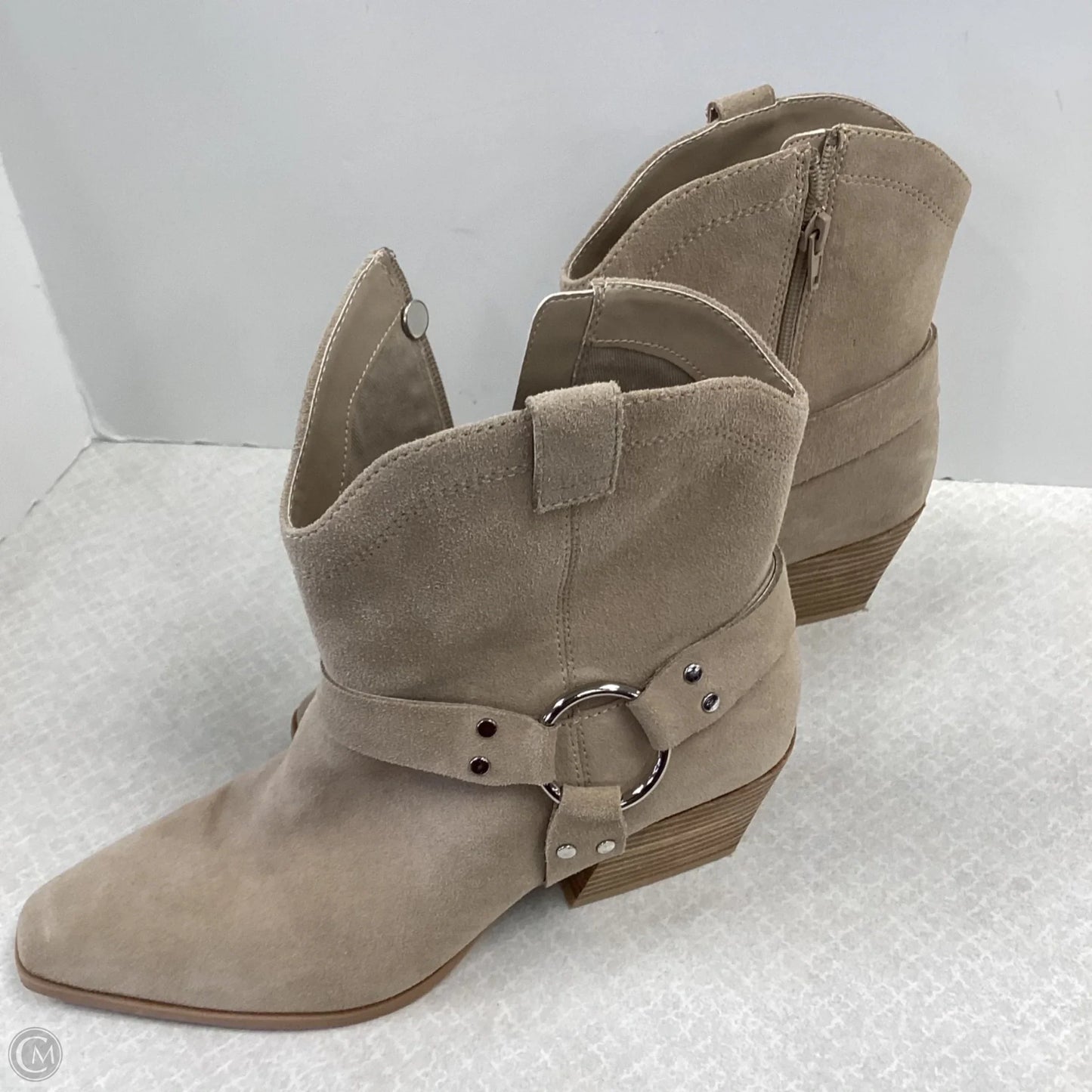 Boots Ankle Heels By Open Edit In Cream, Size: 9