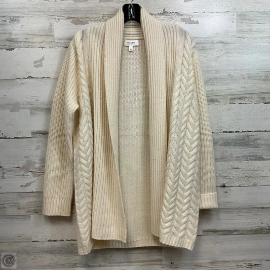 Sweater Cardigan By Talbots In Cream, Size: S