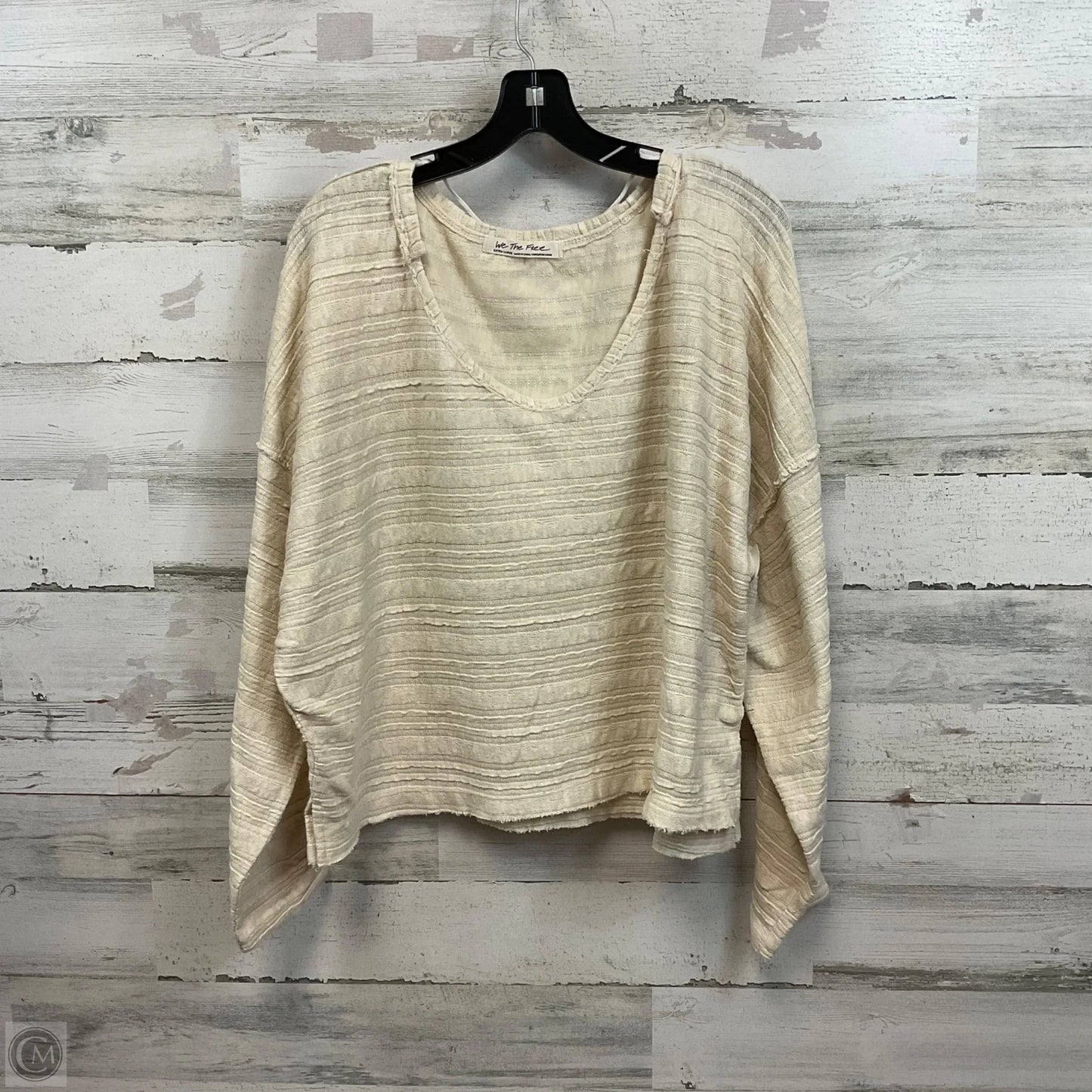 Top Long Sleeve By We The Free In Cream, Size: Xl