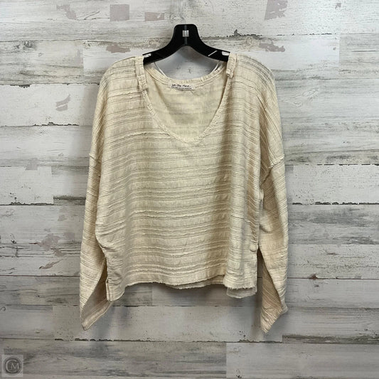 Top Long Sleeve By We The Free In Cream, Size: Xl