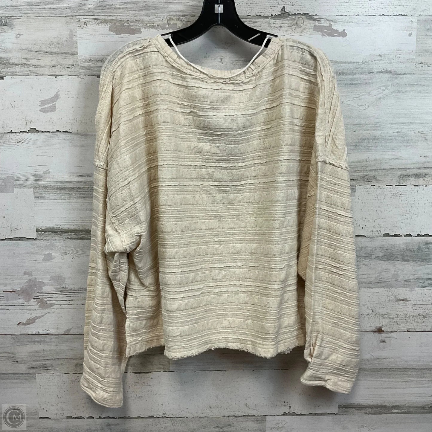 Top Long Sleeve By We The Free In Cream, Size: Xl