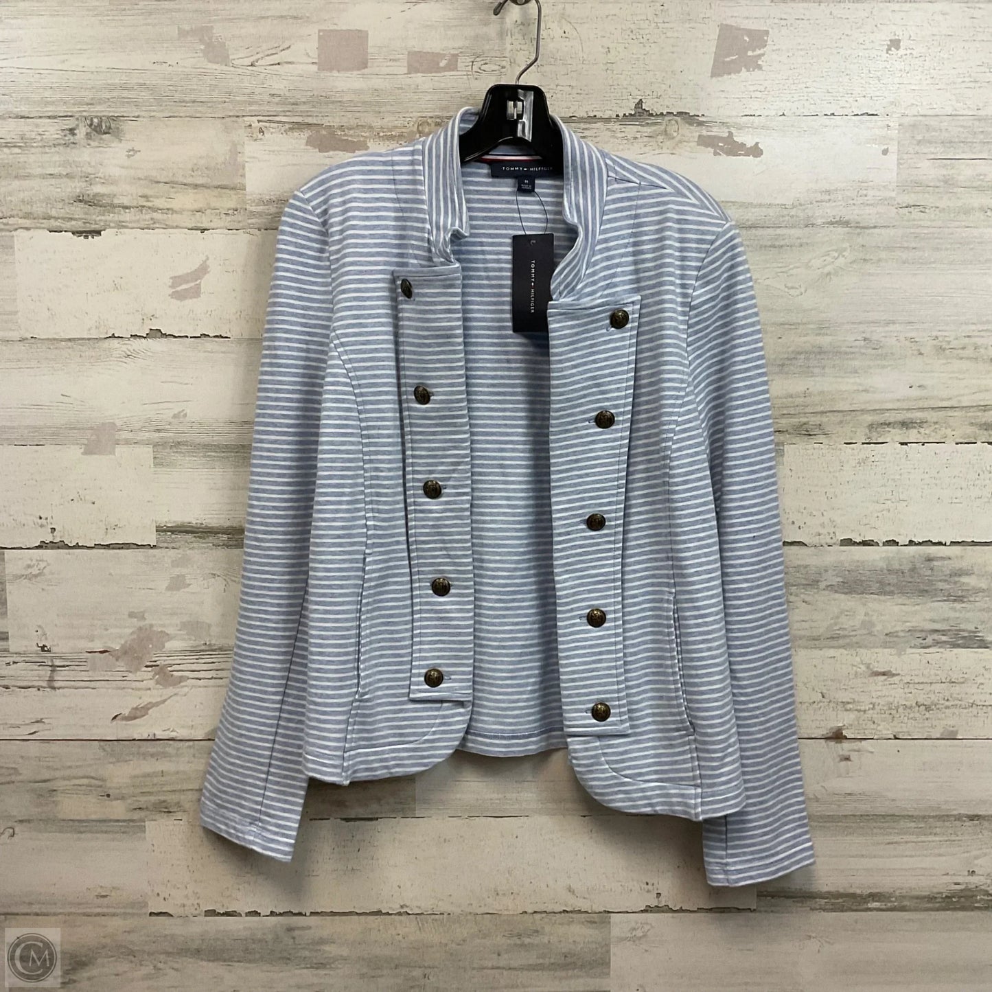 Jacket Other By Tommy Hilfiger In Blue & White, Size: M