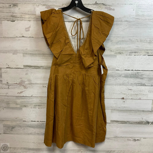 Dress Casual Short By Anthropologie In Brown, Size: Lp