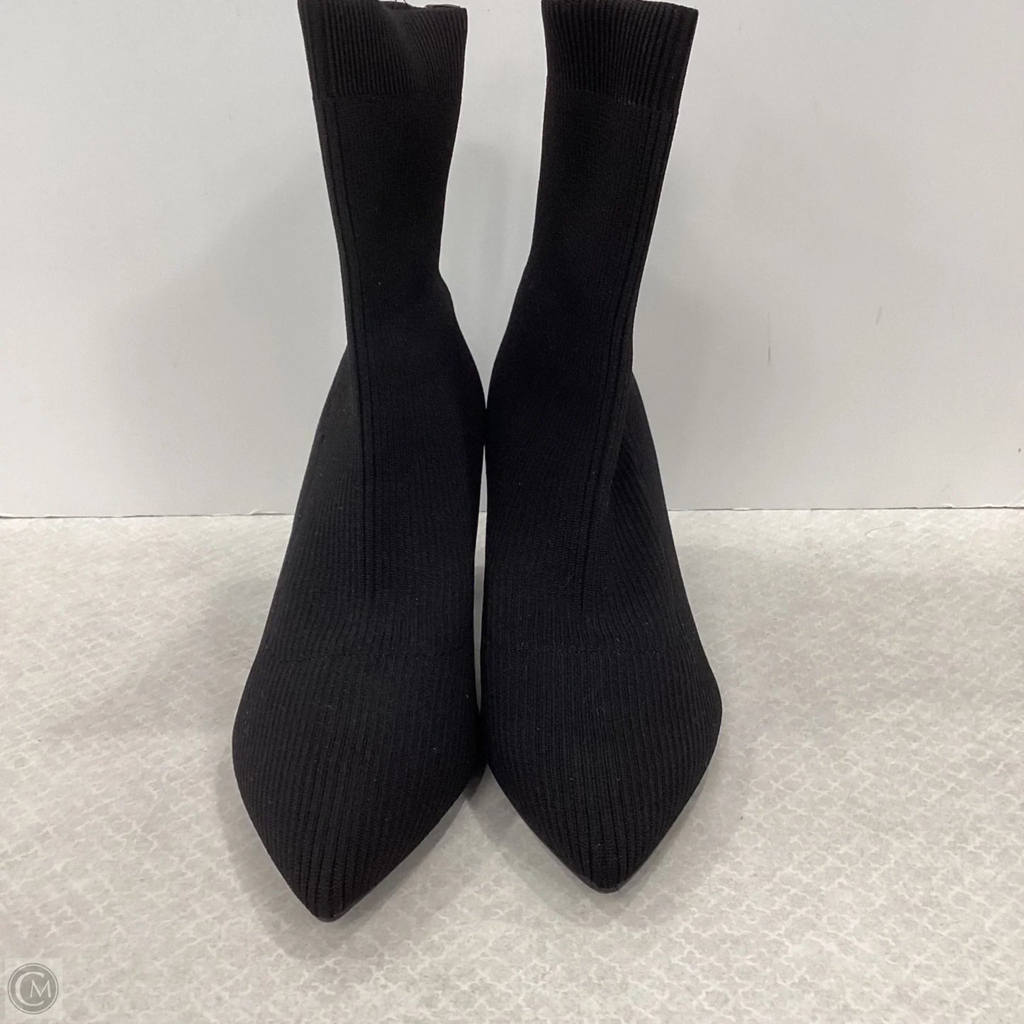 Boots Ankle Heels By Calvin Klein In Black, Size: 8.5
