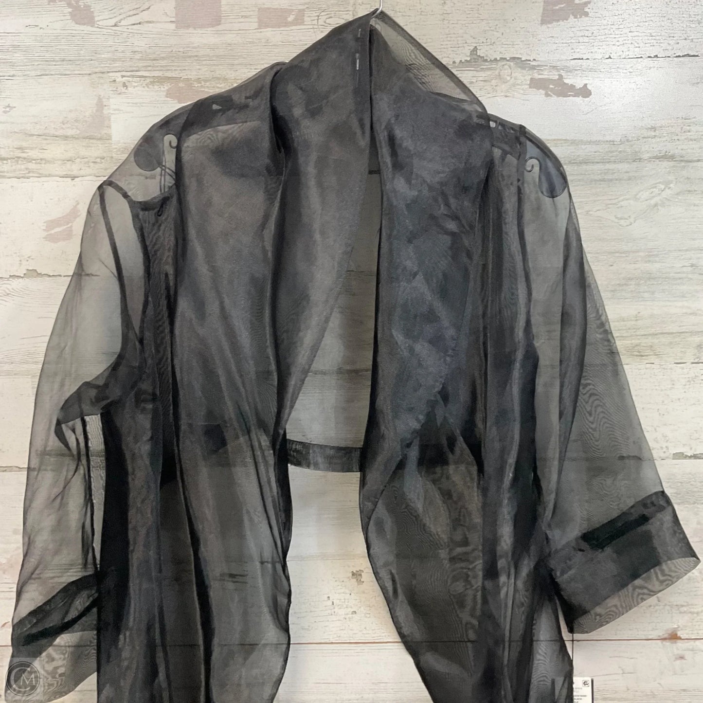 Top Long Sleeve By Adrianna Papell In Black, Size: L