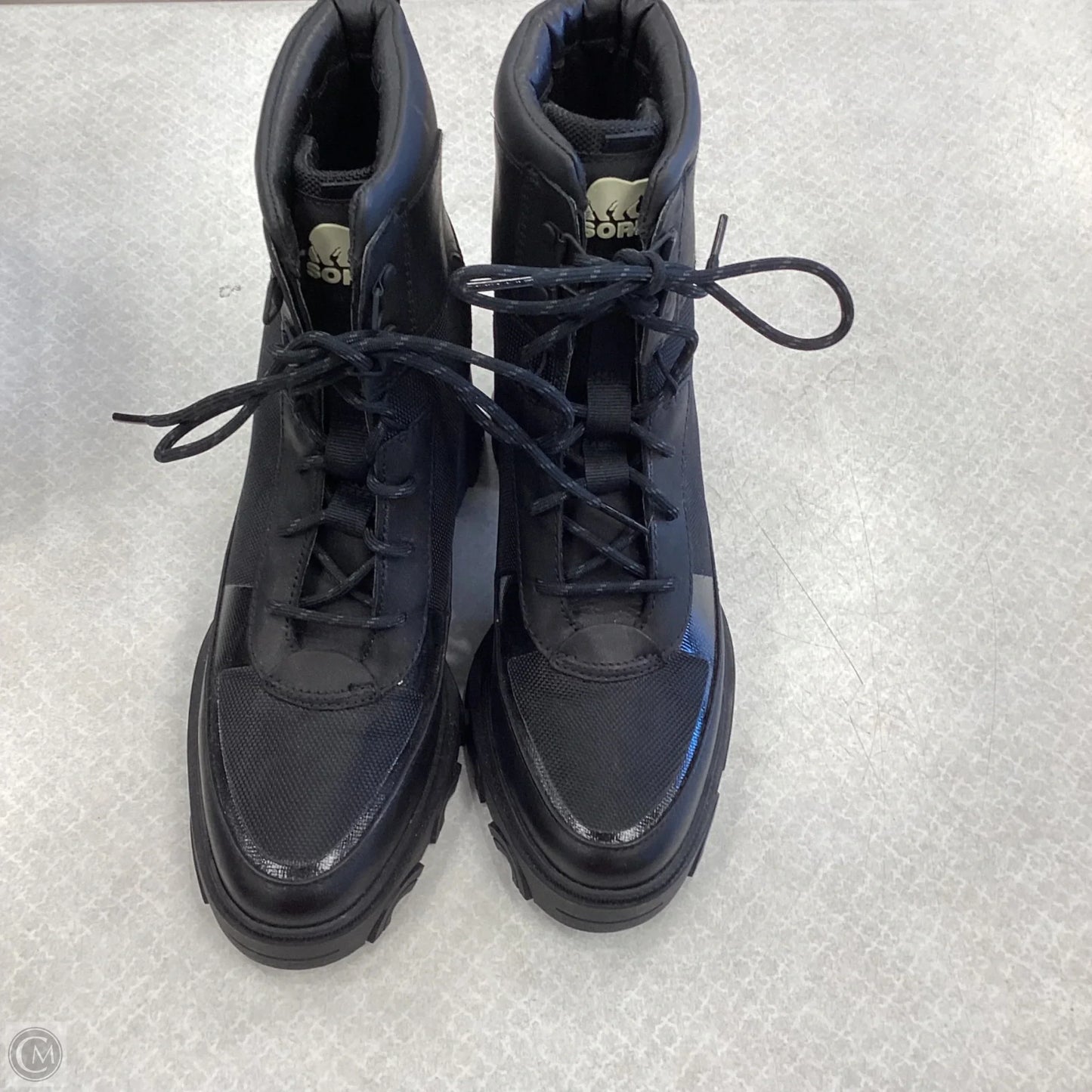 Boots Ankle Heels By Sorel In Black, Size: 9.5