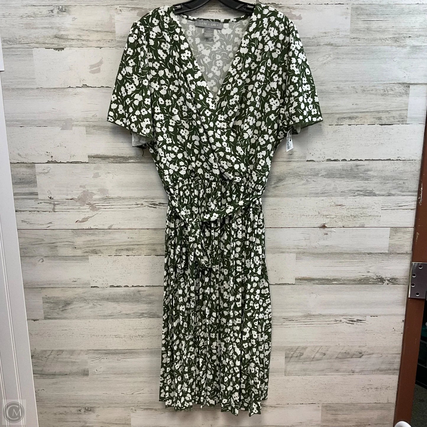 Dress Casual Midi By LARK + GREY In Green, Size: 2x