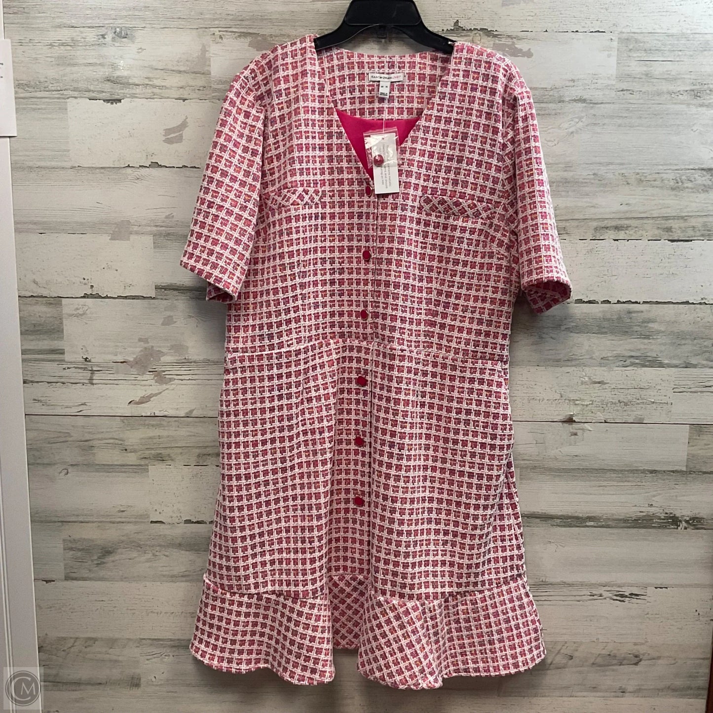 Dress Casual Short By Isaac Mizrahi Live Qvc In Pink, Size: Xl