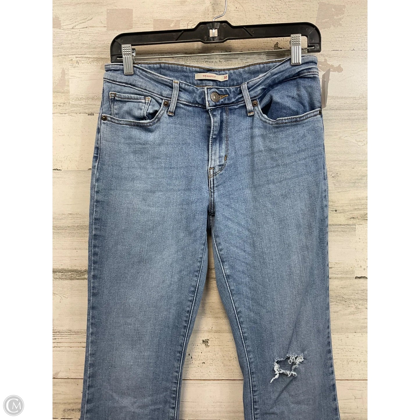 Jeans Boot Cut By Levis In Blue Denim, Size: 10