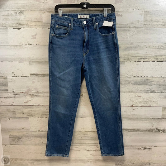 Jeans Straight By Amo In Blue Denim, Size: 8