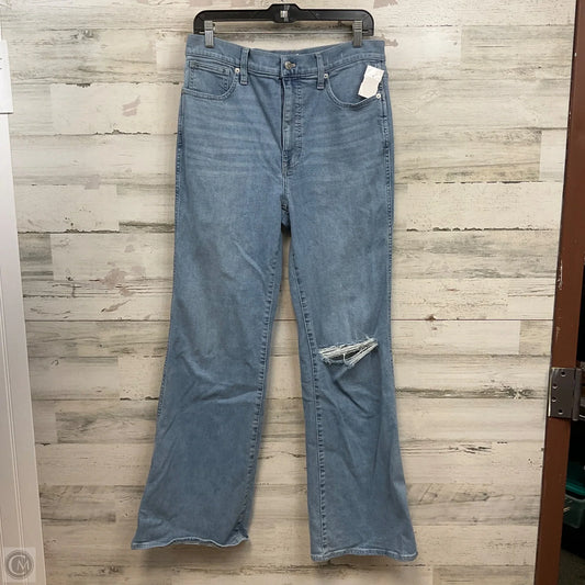 Jeans Flared By Madewell In Blue Denim, Size: 10