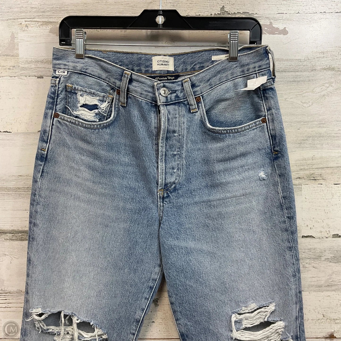 Jeans Cropped By Citizens Of Humanity In Blue Denim, Size: 2