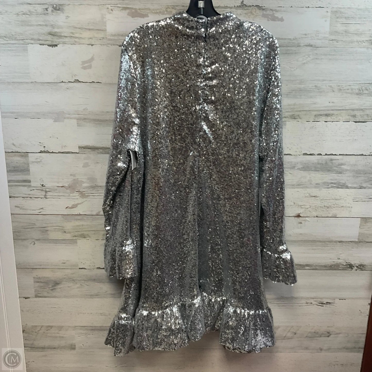 Dress Party Short By Eloquii In Silver, Size: 2x