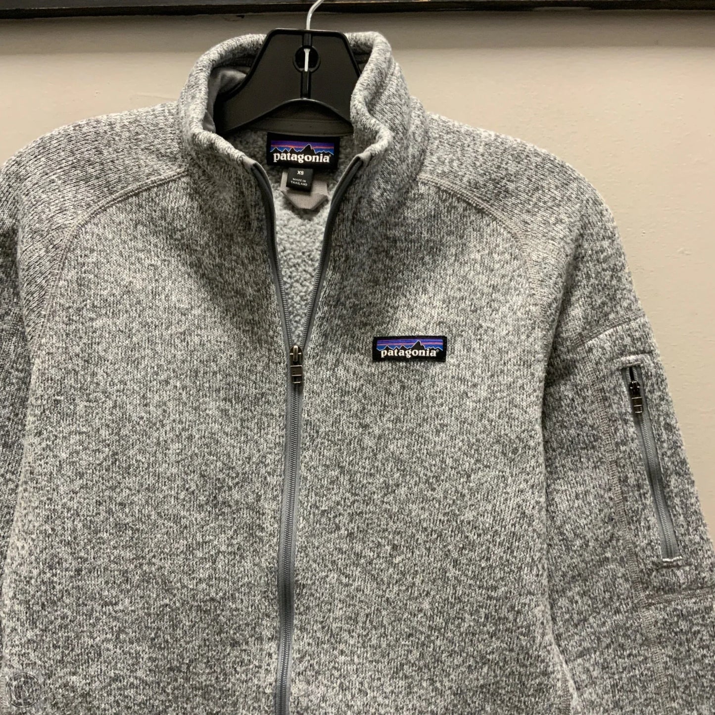 Jacket Fleece By Patagonia In Grey, Size: Xs